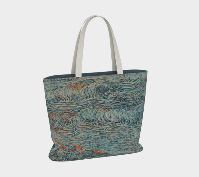 BEACH WAVES Oversized Tote