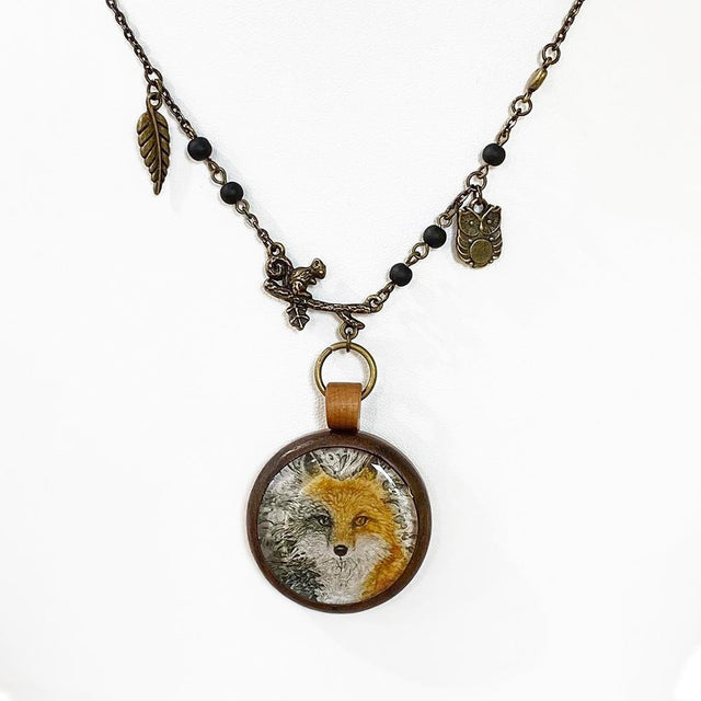 Forest Fox Necklace - Col Mitchell ~ Wild Blackbird