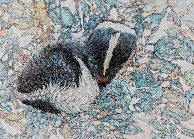 Kit Skunk - Art Card - Col Mitchell ~ Wild Blackbird