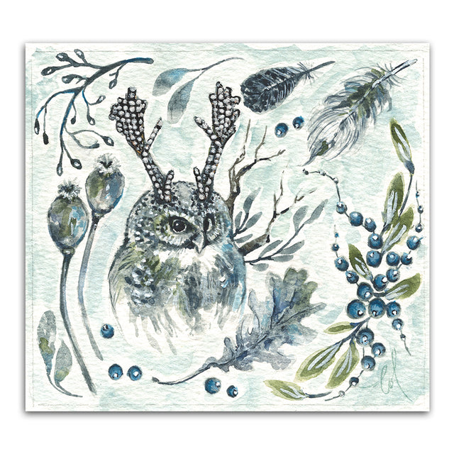 Dashing Owl - Watercolour